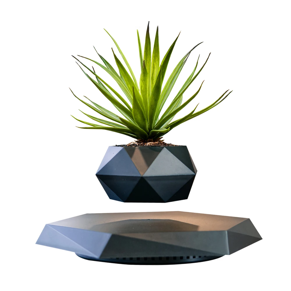 Futuristic Floating Plant Pot Using Magnetic Levitation Technology