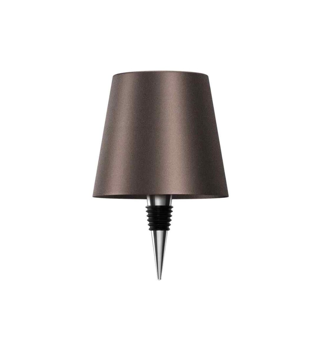 Rechargeable LED Bottle Lamp for Wine & Whiskey Bottles – Modern Ambient Table Light Brown