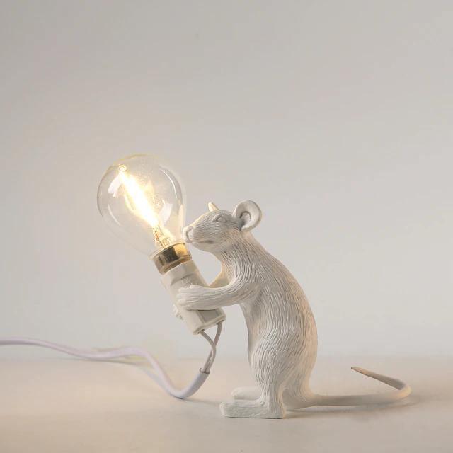 The Mice Lamp White Sitting | Lily & Eden
