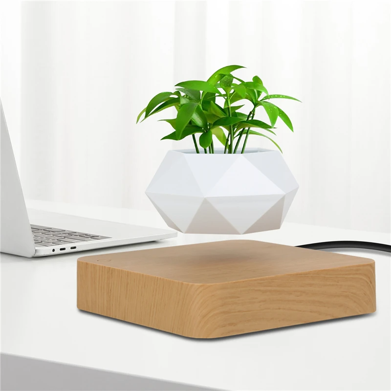 Futuristic Floating Plant Pot Using Magnetic Levitation Technology