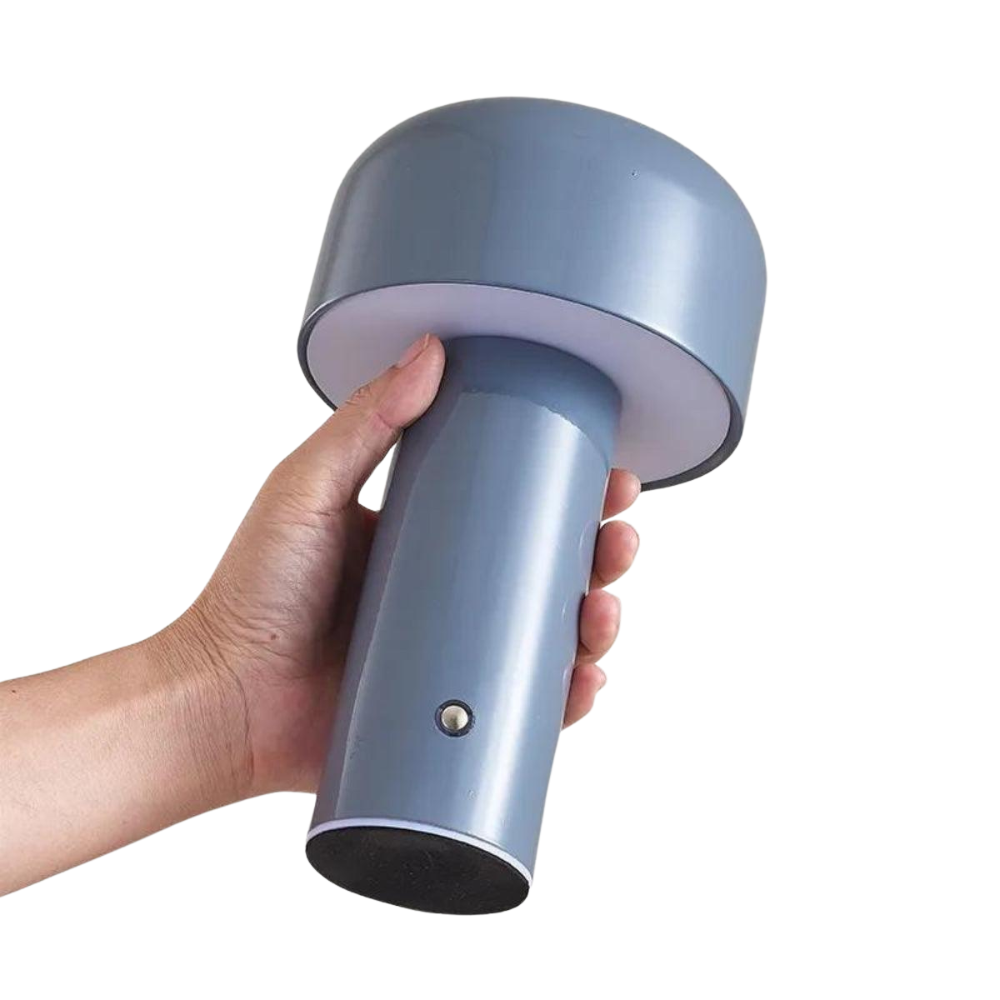 Mini Mushroom LED Lamp with Adjustable Brightness – USB-C Rechargeable Desk & Nightstand Light