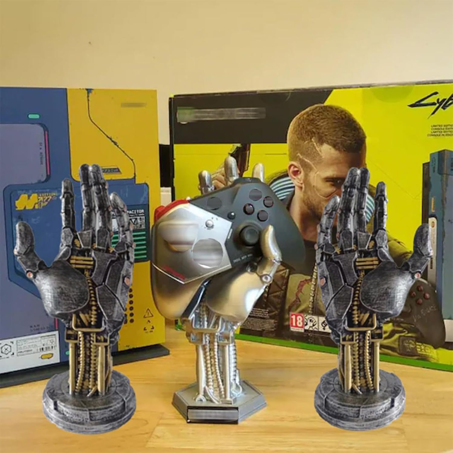 Mechanical Hand Gaming Controller Stand – Unique Gamer Desk Display