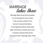 Wooden Intertwined Heart Sculpture with Cross – Christian Marriage Keepsake Décor