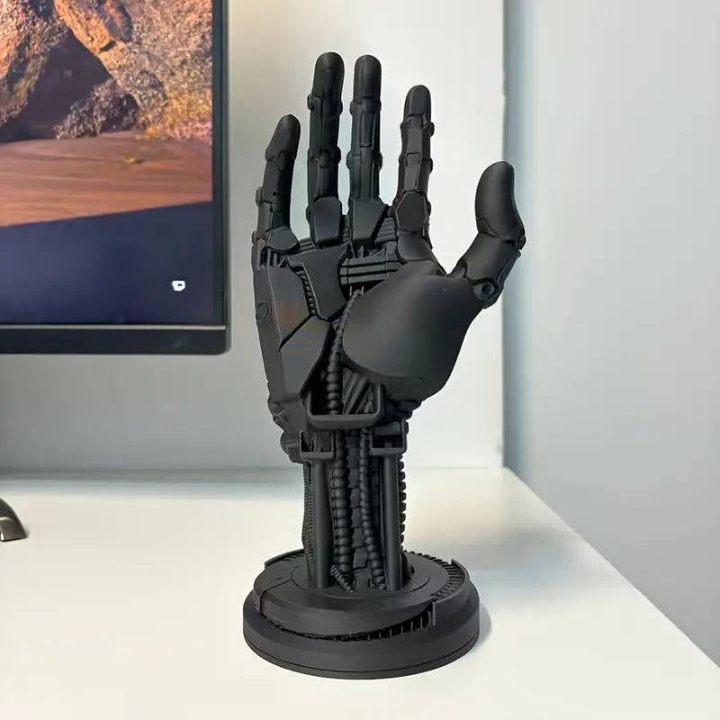 Mechanical Hand Gaming Controller Stand – Unique Gamer Desk Display Black