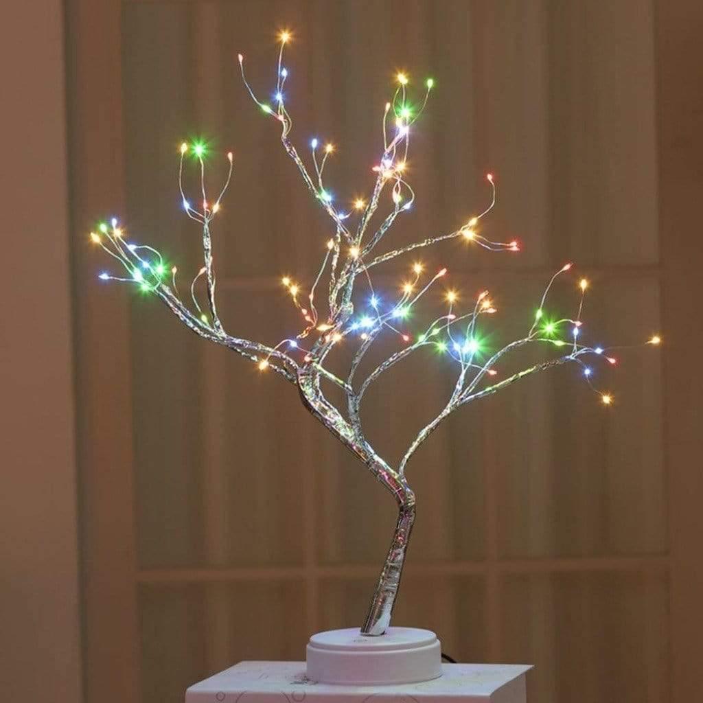 Tree of Life LED Lamp – Elegant Warm Light Decorative Table Lamp Pink Sparkle - 108 Pink LEDs
