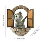 Decorative Dragon Wall Planter Sculpture for Patio, Balcony, or Entryway