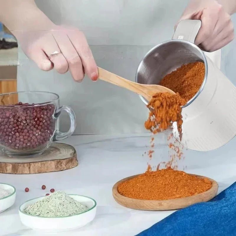 Compact Electric Grain Mill for Fresh Flour at Home with Easy One-Touch Grinding