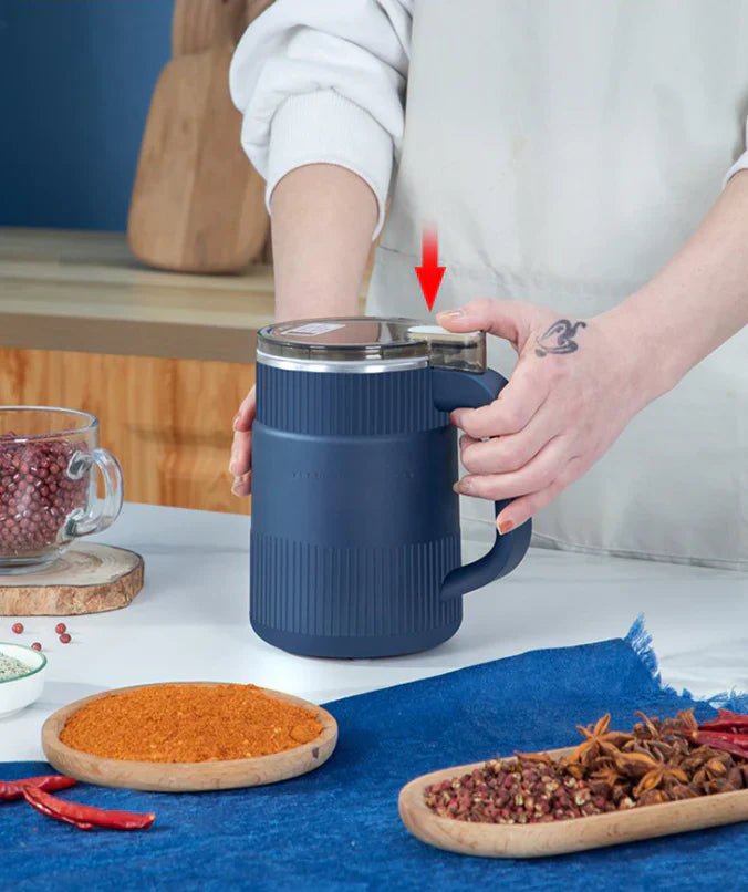 Compact Electric Grain Mill for Fresh Flour at Home with Easy One-Touch Grinding