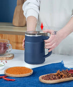 Compact Electric Grain Mill for Fresh Flour at Home with Easy One-Touch Grinding