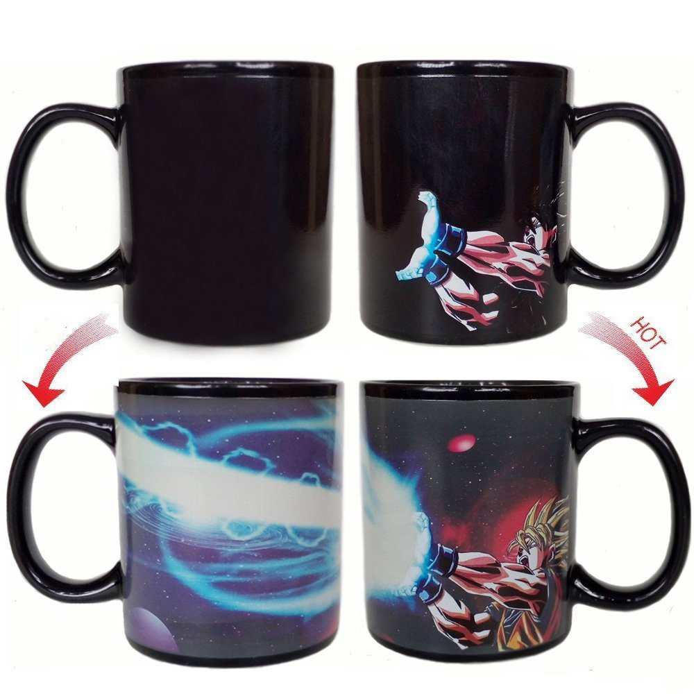 Saiyan Surge Heat Reactive Mug – Anime Color-Changing Coffee Cup (300ml)