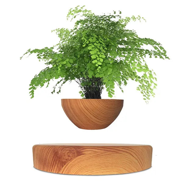 Futuristic Floating Plant Pot Using Magnetic Levitation Technology
