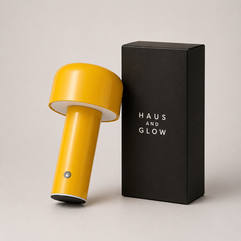 Mini Mushroom LED Lamp with Adjustable Brightness – USB-C Rechargeable Desk & Nightstand Light