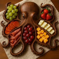 Octopus Wooden Charcuterie Board – Unique Ocean-Inspired Serving Platter Default Title