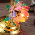 Aurelian Elegant Multicolor Lotus Lamp – Flower Table Lamp