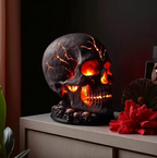 Inferno Skull Lava Lamp – Dramatic LED Mood Light for Living Room or Bedroom Default Title