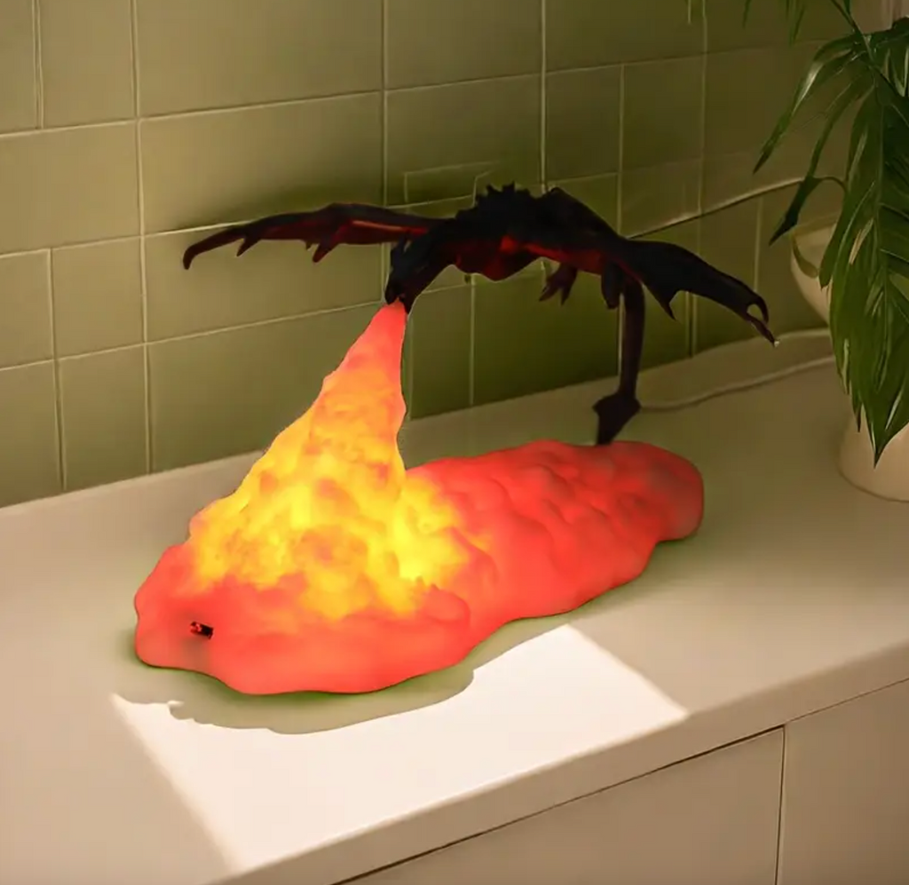 Fire-Breathing Dragon Night Lamp – Fantasy LED Ambient Light