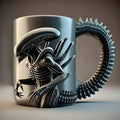 Xenomorph 3D Character Mug – Bold Alien-Themed Collectible Drinkware