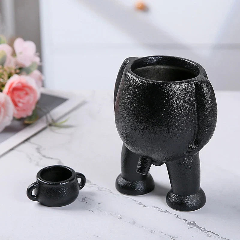 Naughty Planter – Humorous Plant Pot for Desk, Shelf, or Living Room