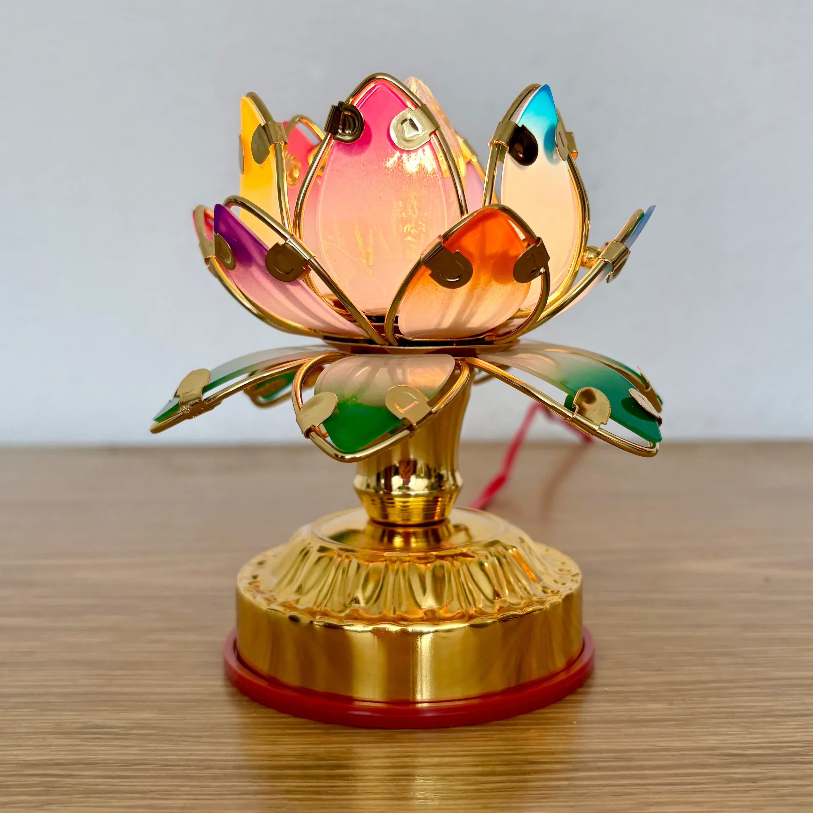 Aurelian Elegant Multicolor Lotus Lamp – Flower Table Lamp Petite