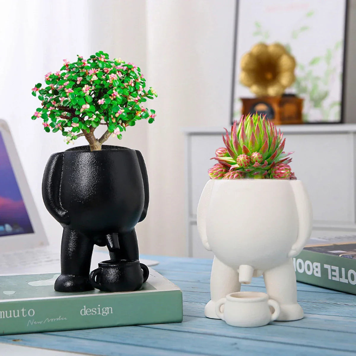 Naughty Planter – Humorous Plant Pot for Desk, Shelf, or Living Room