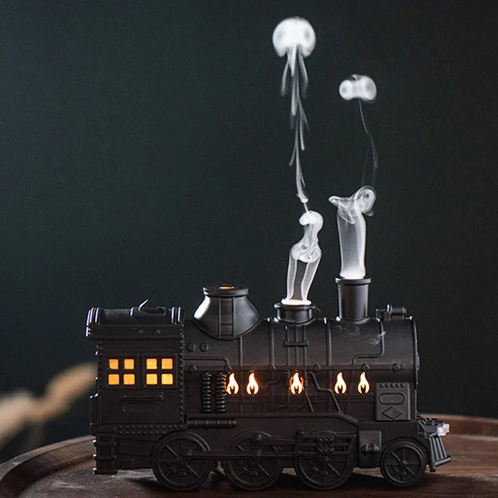 Orient Express Train Humidifier – Vintage Locomotive Aroma Diffuser Lamp US