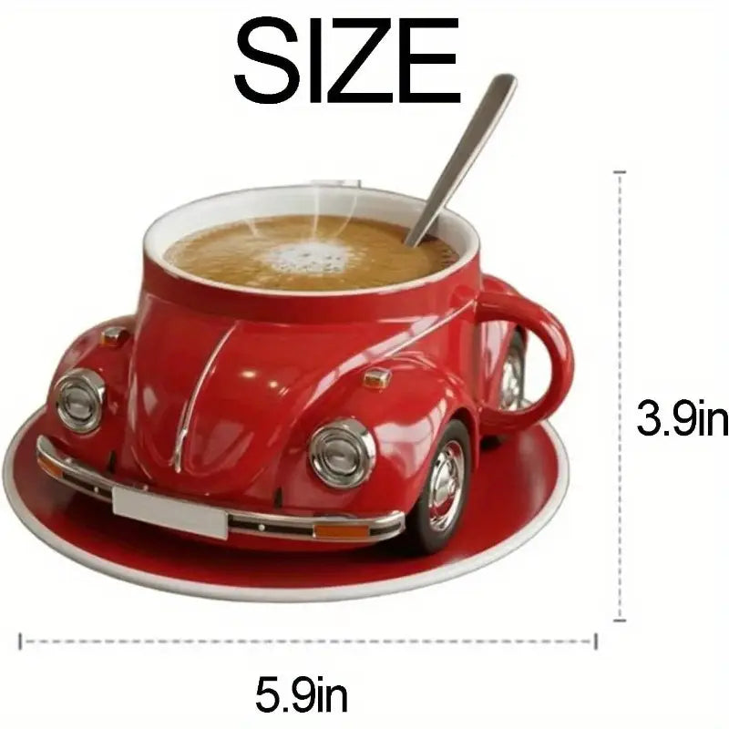 Novelty Vintage Car Coffee Cup – Unique Gift Mug for Coffee Lovers and Collectors